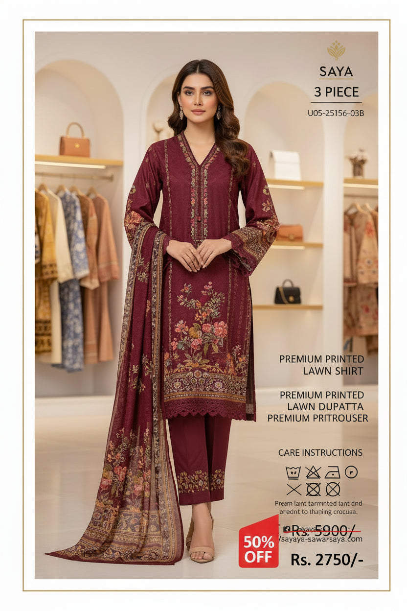 SAYA Digital print 3-piece CO-ORDS collection