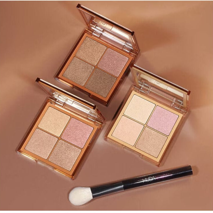 4 Color Highlighter Makeup Palette – Face Contour & Glow Kit