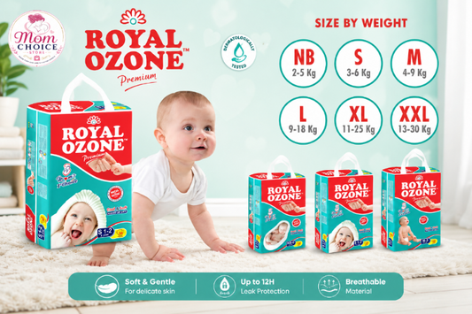 Diapers Royal O Zone Premium Baby Diapers Sizes Available: Newborn / S / M / L / XL / XXL