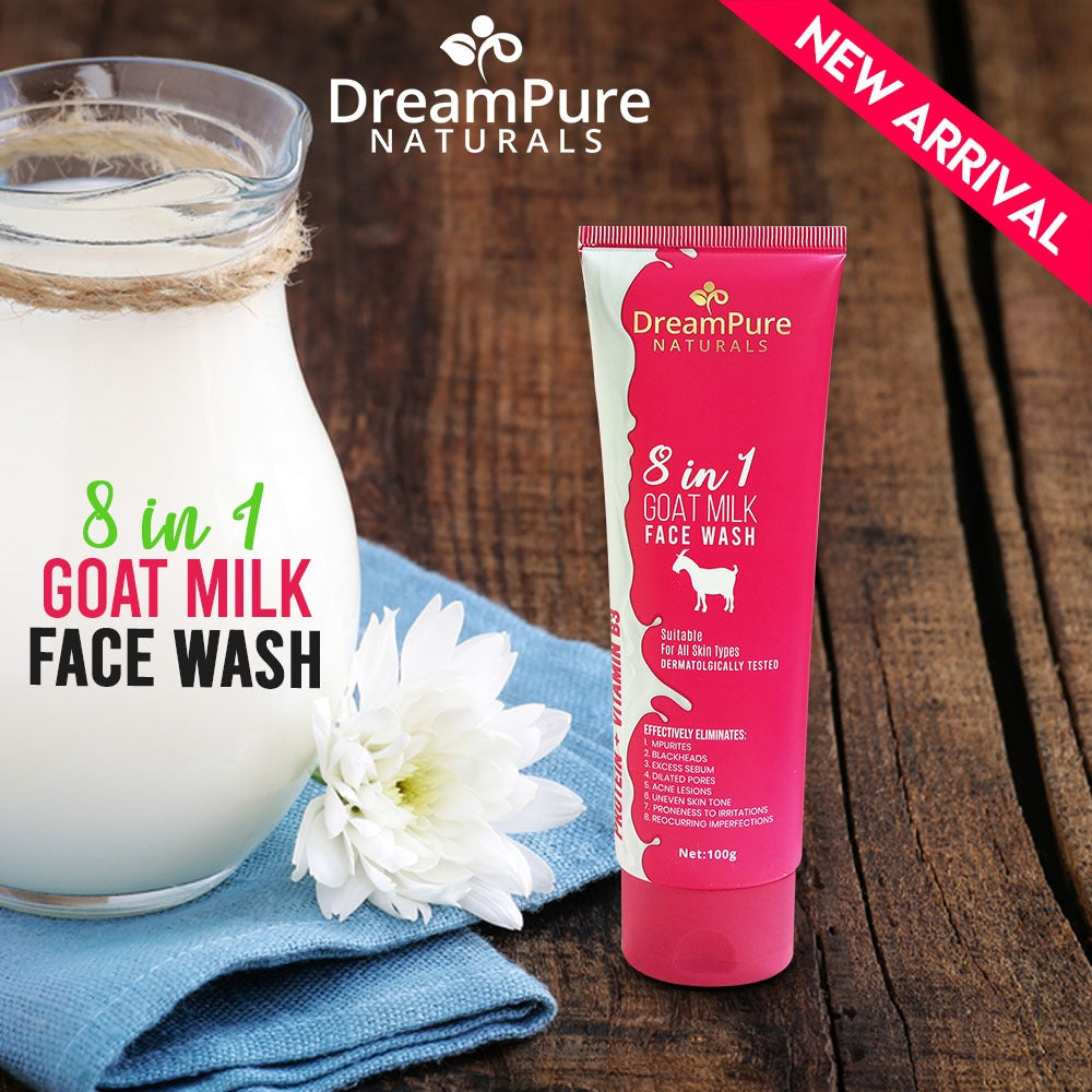 Dream Pure 8 In 1 Goat Milk Face Wash 100g