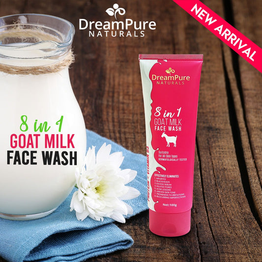Dream Pure 8 In 1 Goat Milk Face Wash 100g