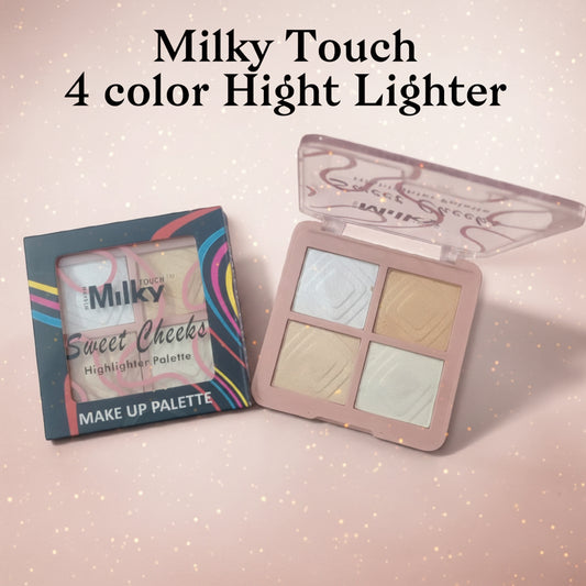 4 Color Highlighter Makeup Palette – Face Contour & Glow Kit