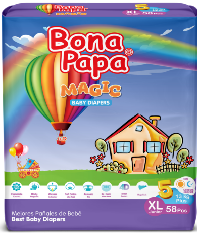 Diapers Bona Megic Ultra Soft Diapers – Advanced Protection  Premium Diapers – Ultimate Comfort for Babies Regular
