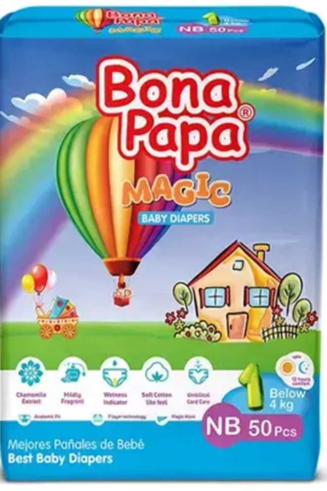 Diapers Bona Megic Ultra Soft Diapers – Advanced Protection  Premium Diapers – Ultimate Comfort for Babies Regular